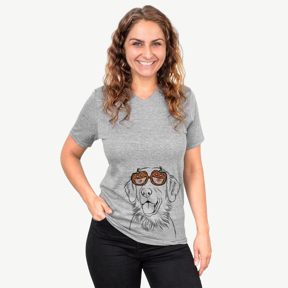 Raisin the Flat Coated Retriever  - Pumpkin Collection