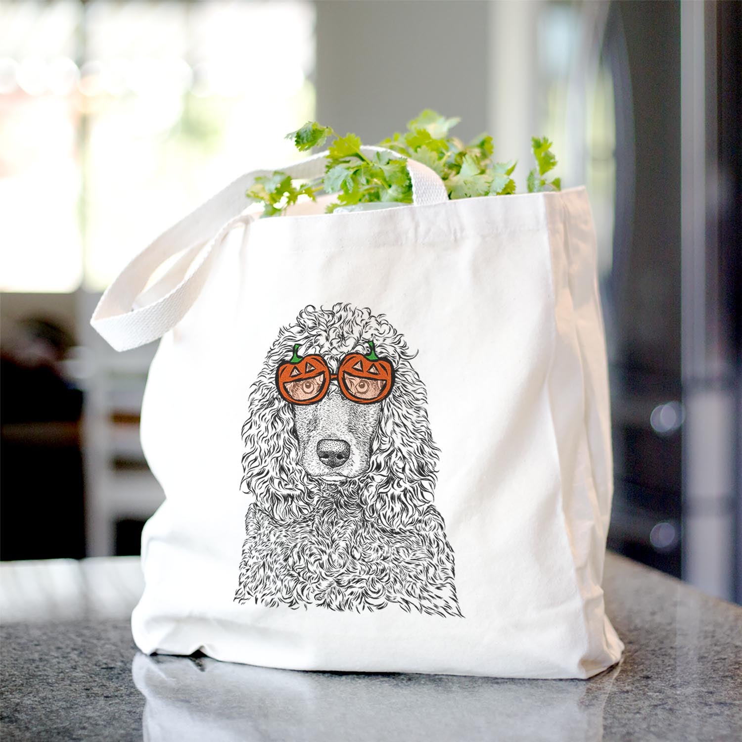 Shilo the Irish Water Spaniel - Tote Bag