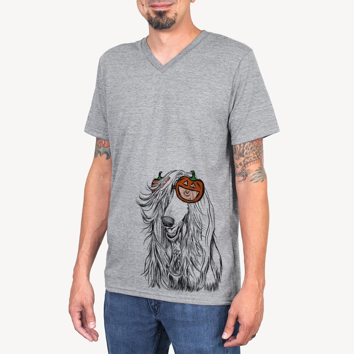 Sterling the Afghan Hound  - Pumpkin Collection