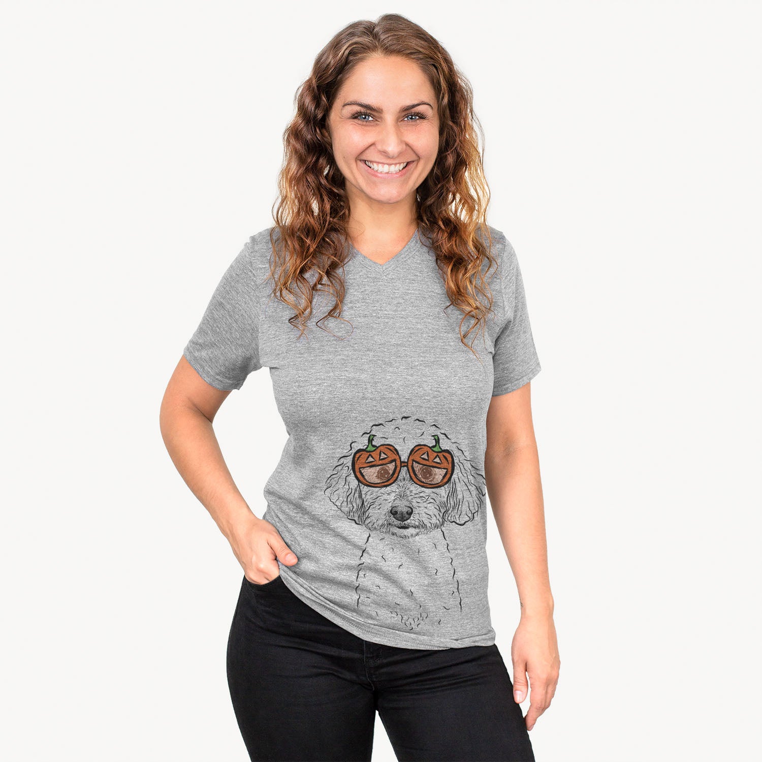 Stitch the Bichonpoo  - Pumpkin Collection