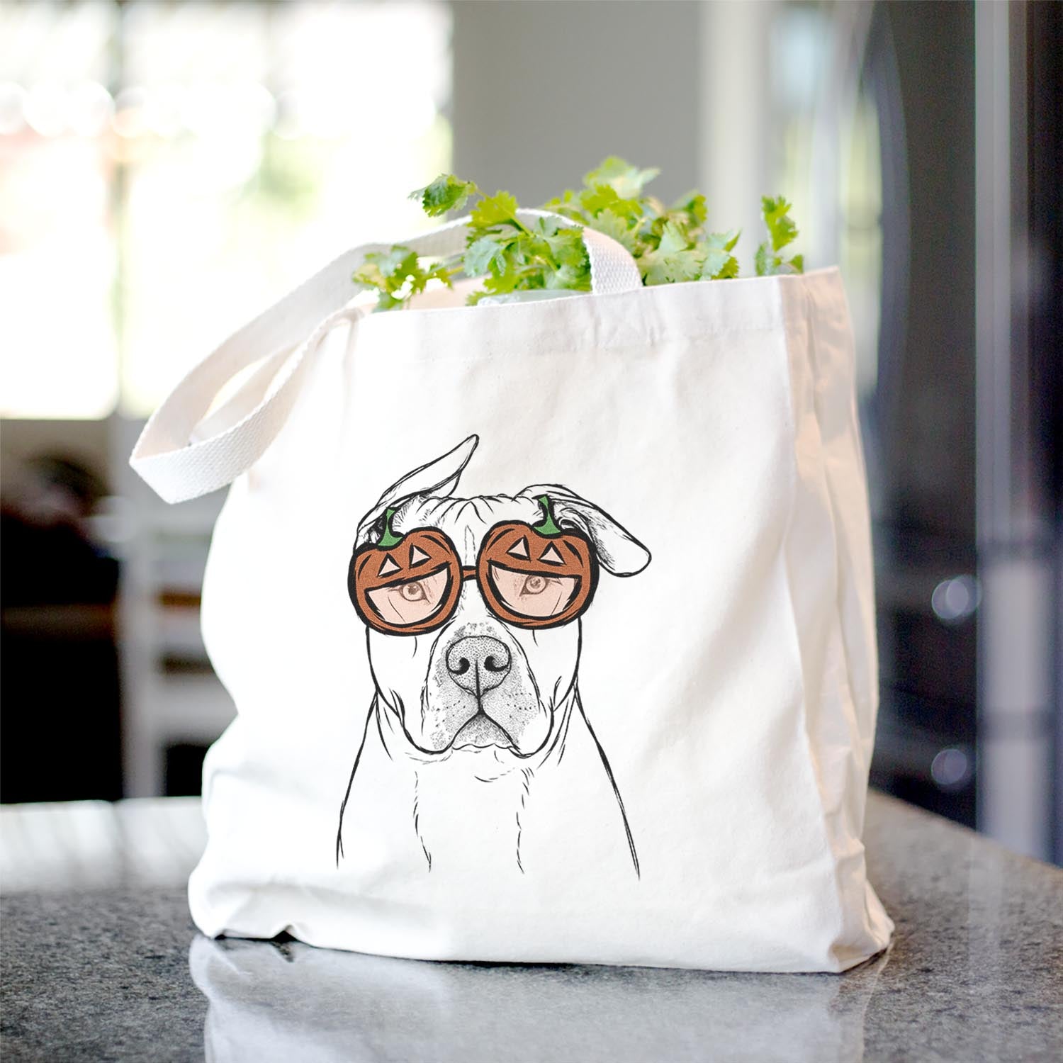 Teddy Jam the Pitbull - Tote Bag