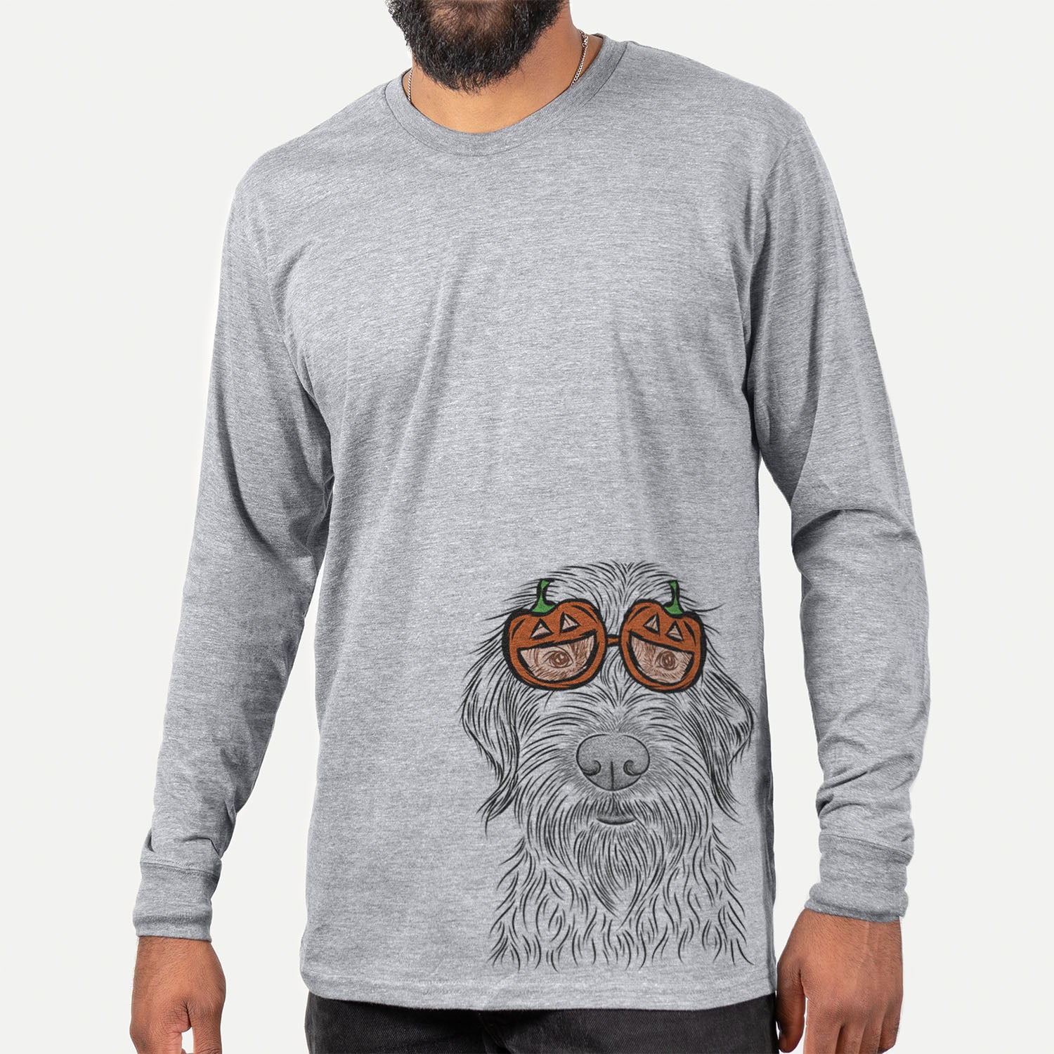 Wilkins the Wirehaired Pointing Griffon  - Pumpkin Collection