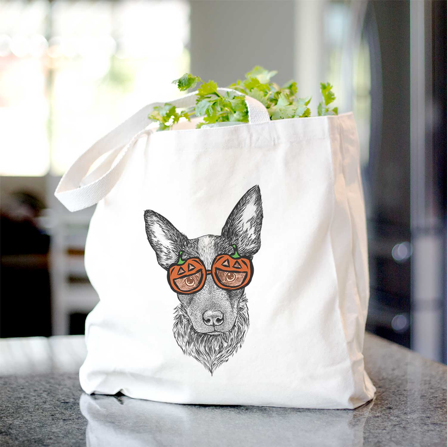 Bella the Blue Heeler Puppy - Tote Bag