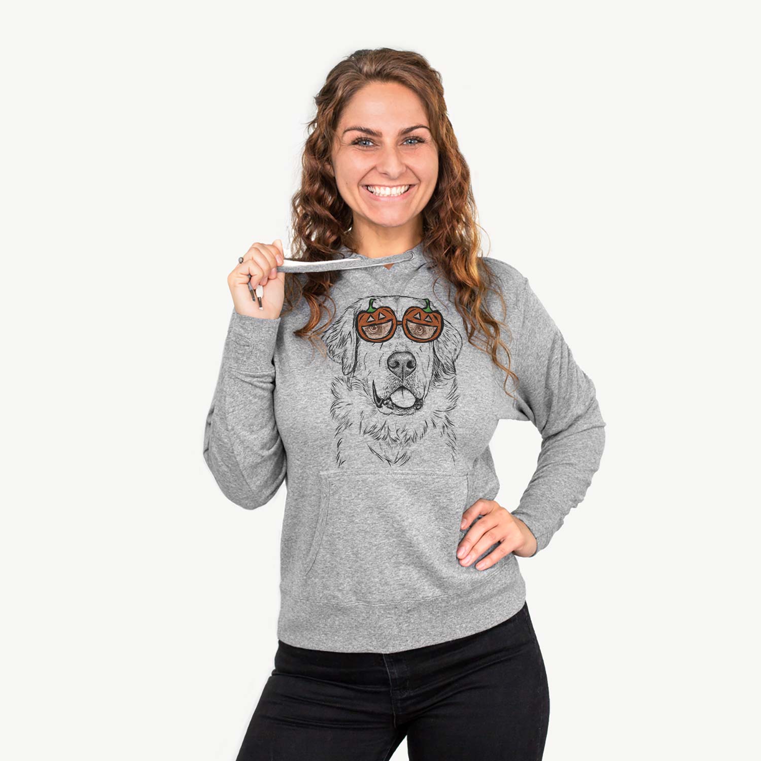 Brophy the Great Pyrenees  - Pumpkin Collection