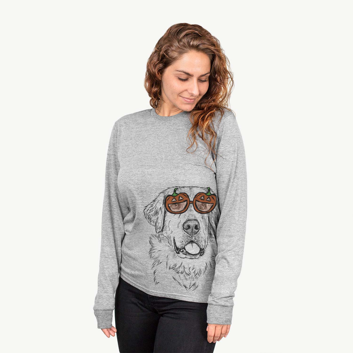 Brophy the Great Pyrenees  - Pumpkin Collection