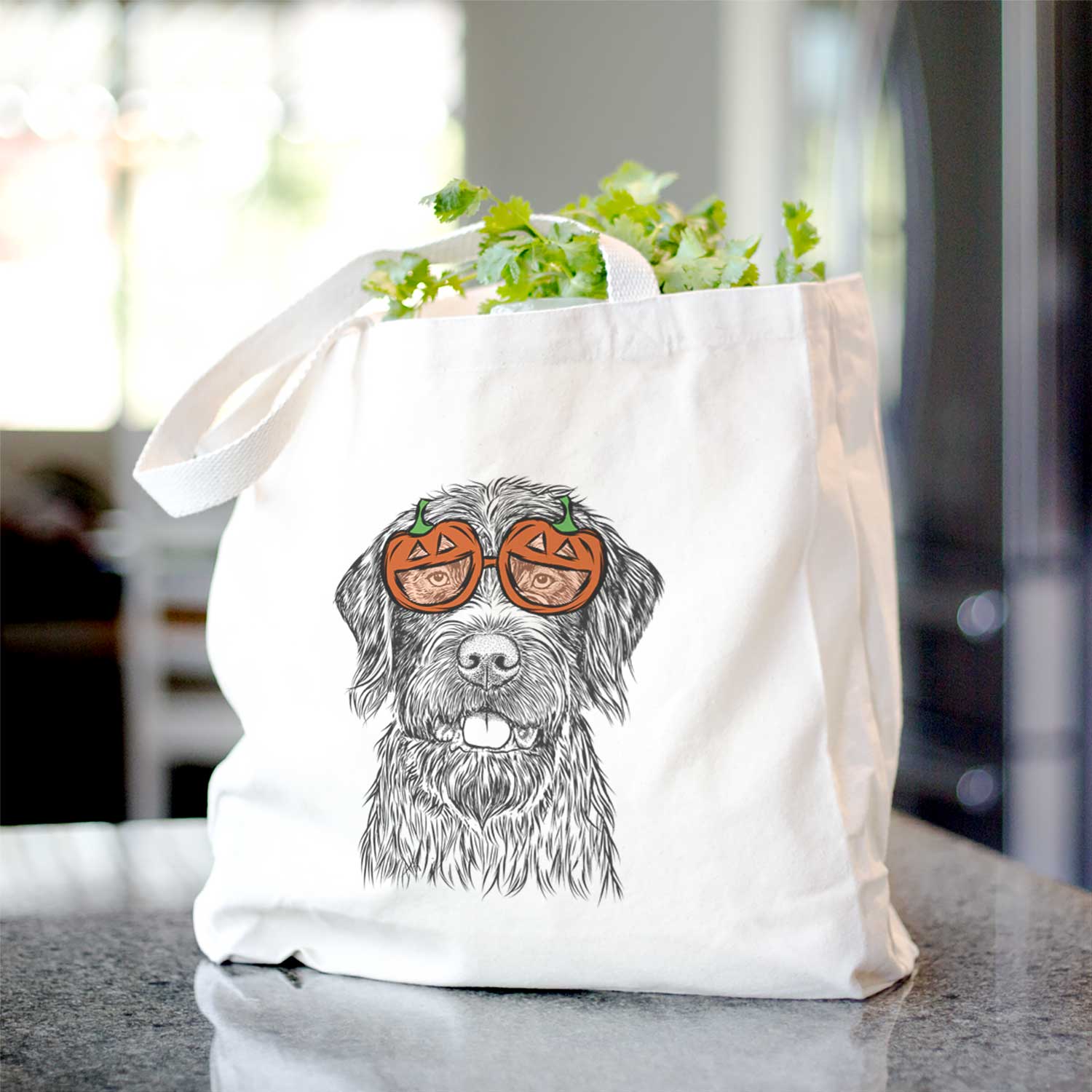 Fletcher the Wirehaired Pointing Griffon - Tote Bag