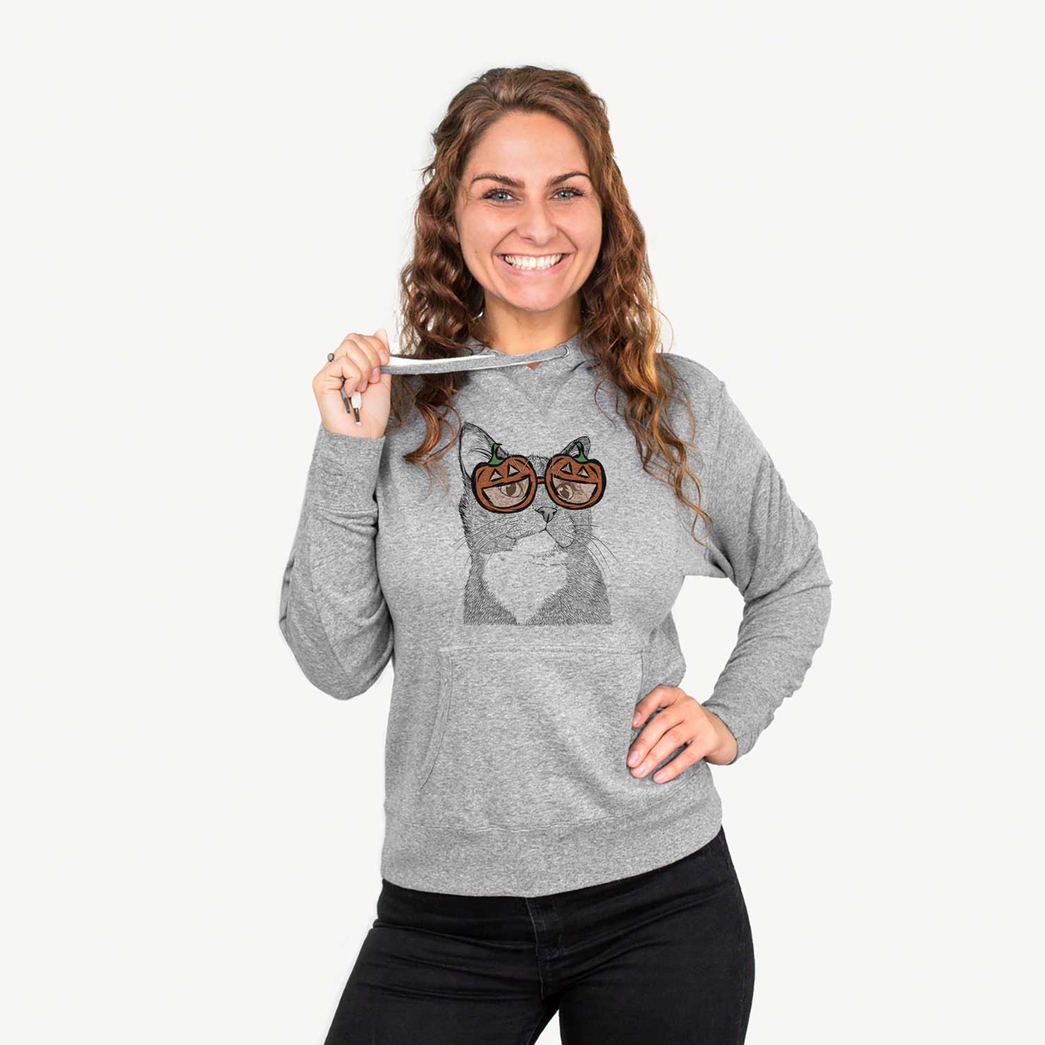 Gizmo the Grey Cat  - Pumpkin Collection