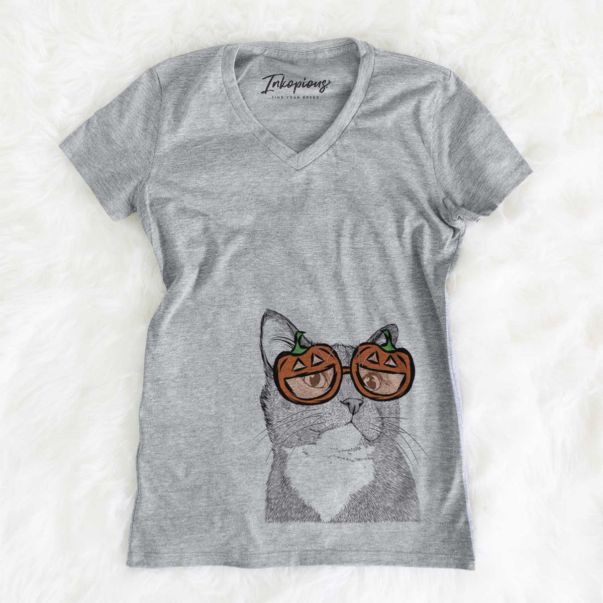 Gizmo the Grey Cat  - Pumpkin Collection