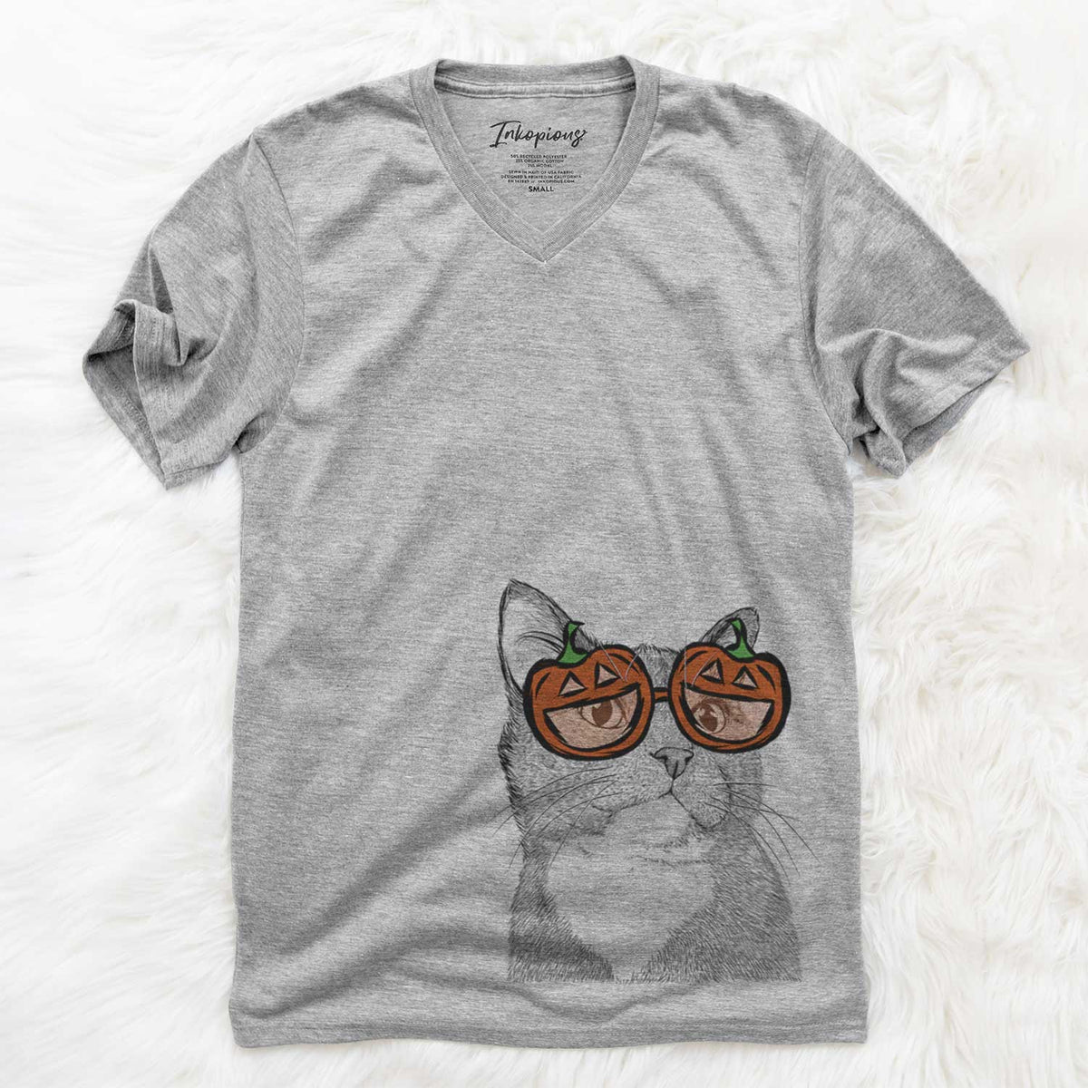 Gizmo the Grey Cat  - Pumpkin Collection