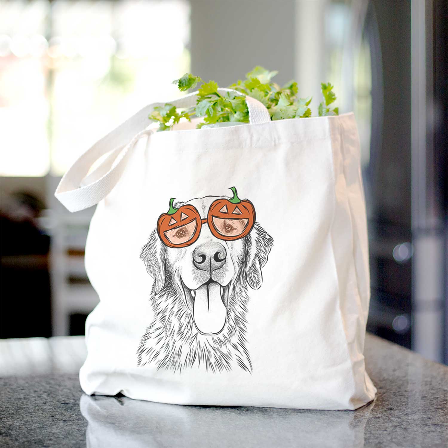 Oliver the Golden Retriever - Tote Bag