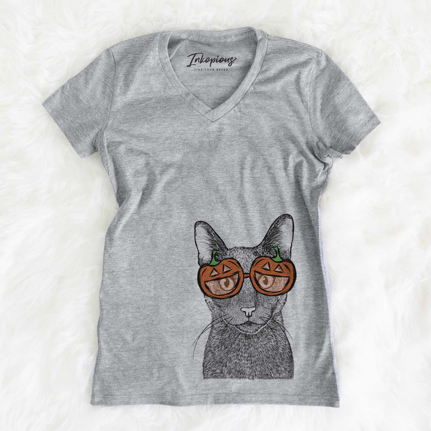 Stanley the Russian Blue Cat  - Pumpkin Collection