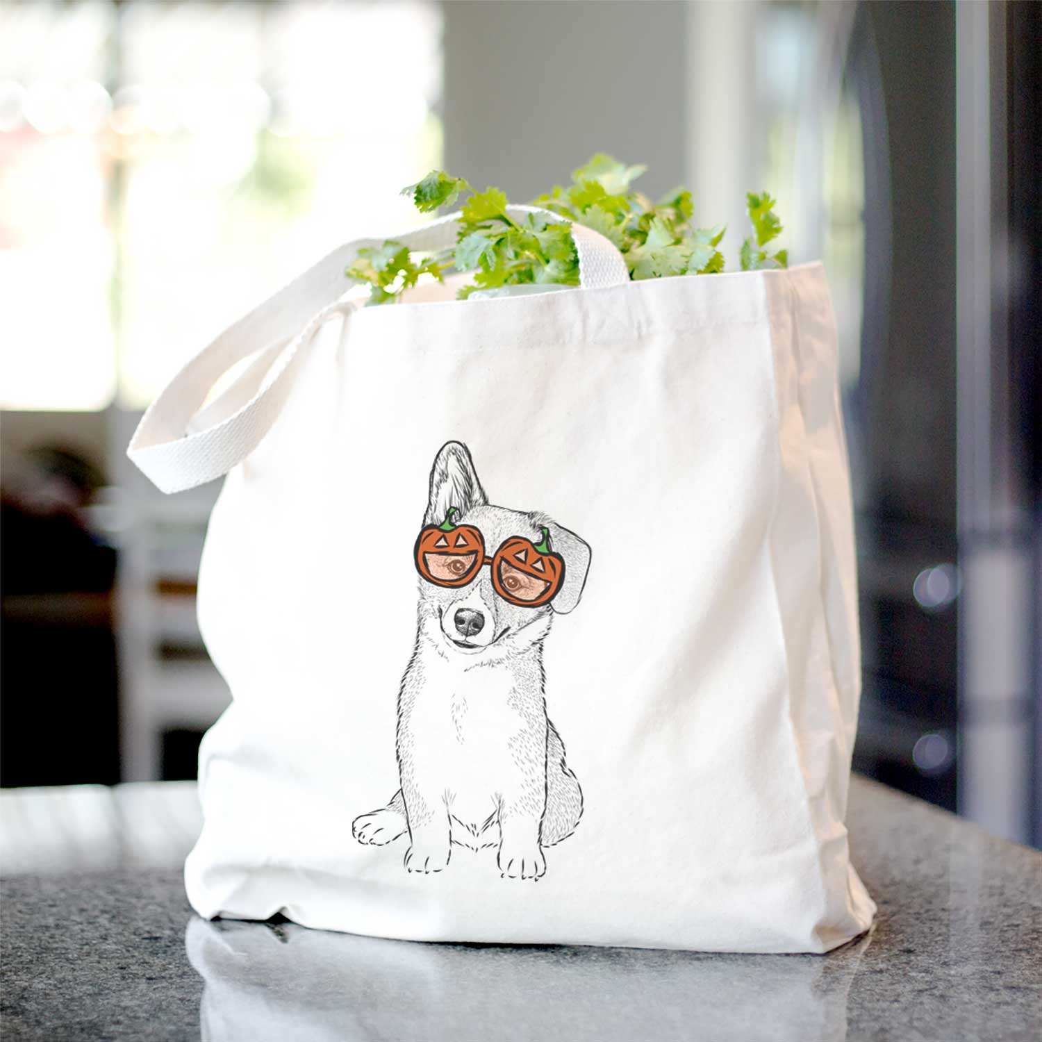 Toby the Corgi Puppy - Tote Bag