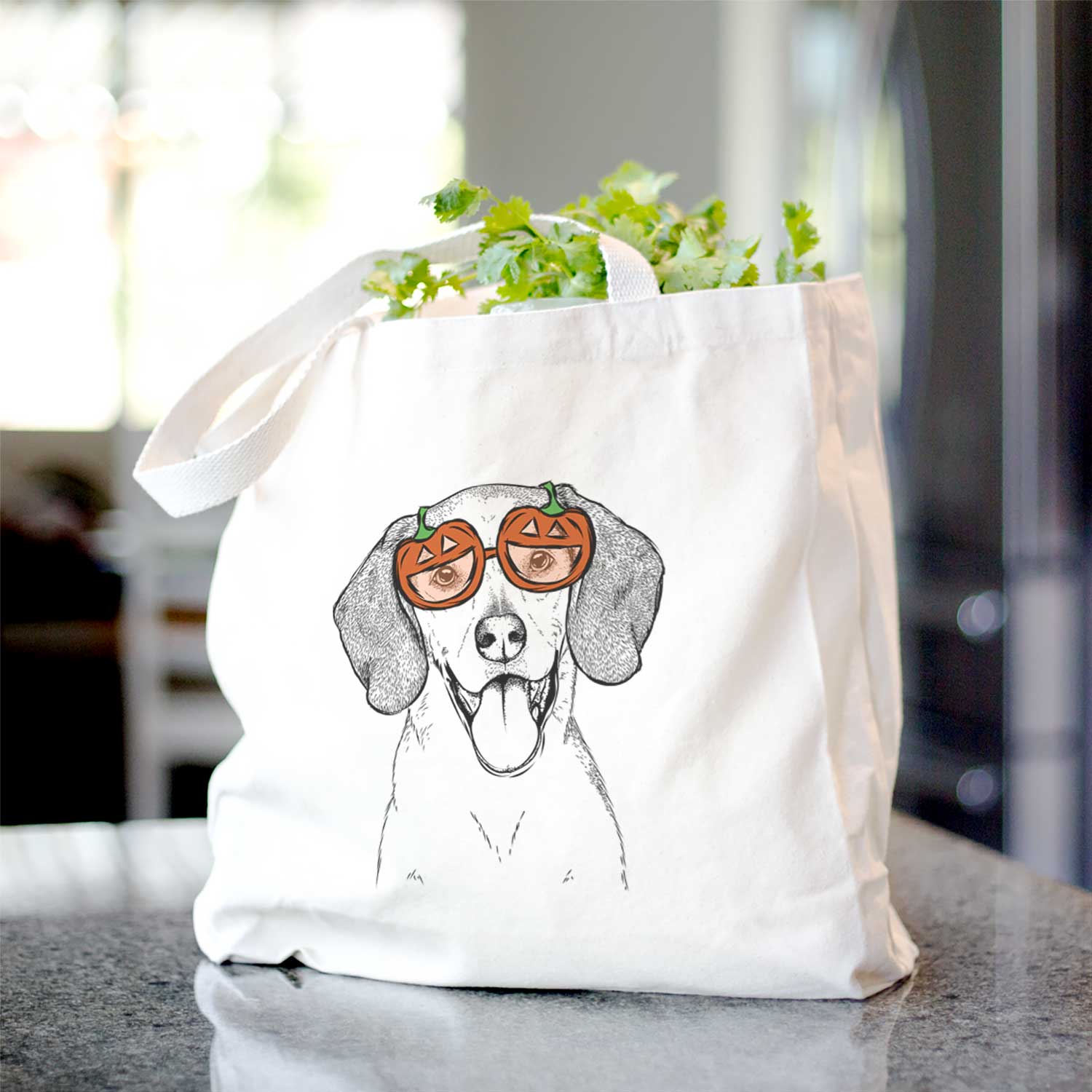 Trooper the Hound Mix - Tote Bag