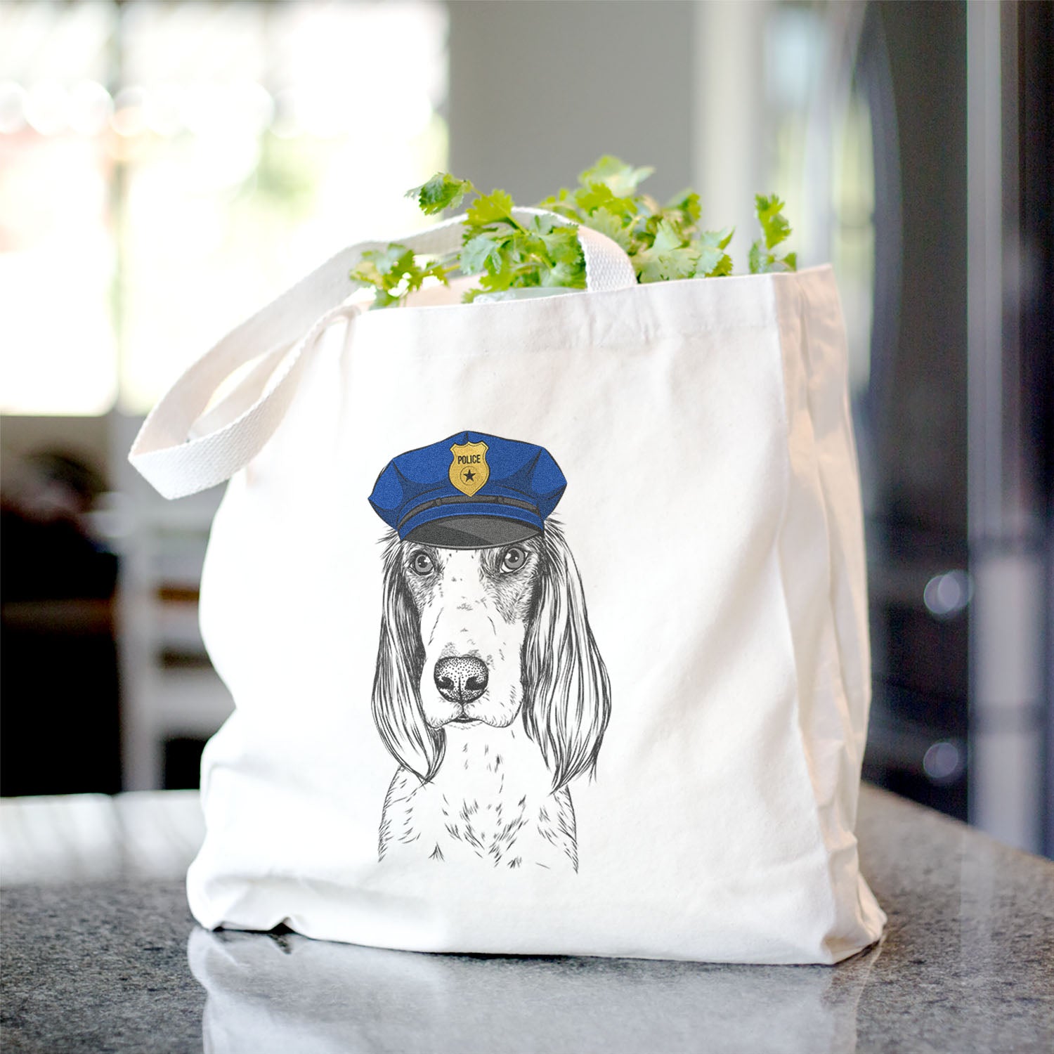 Aline the Irish Red and White Setter - Tote Bag