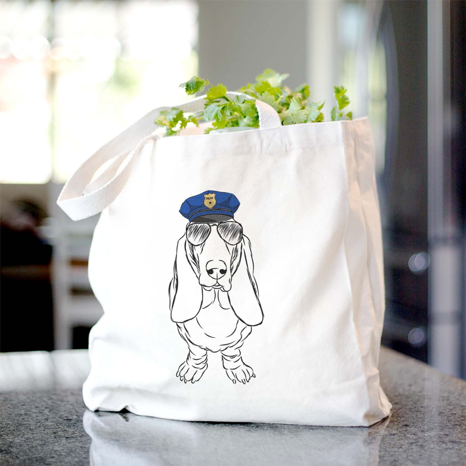 Charlie the Basset Hound - Tote Bag