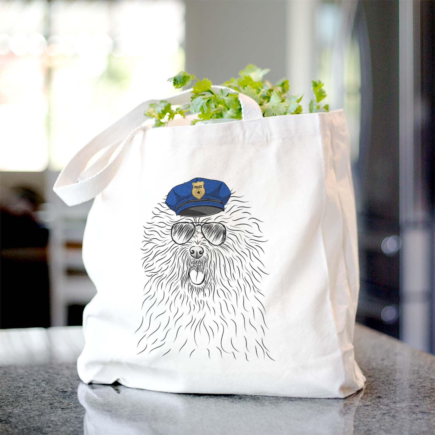 Cozie the Old English Sheepdog - Tote Bag