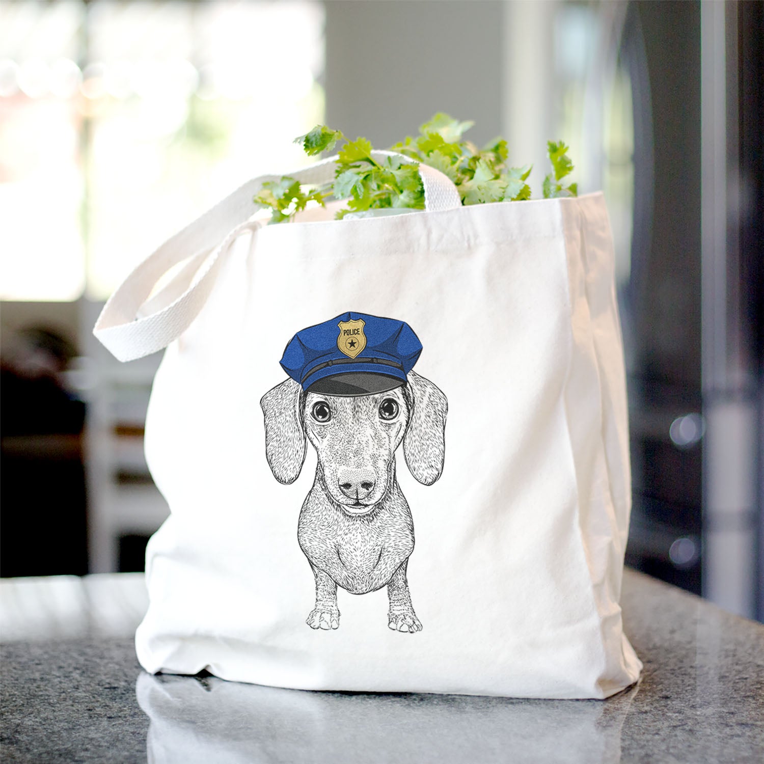 Ernie the Mini Dachshund - Tote Bag