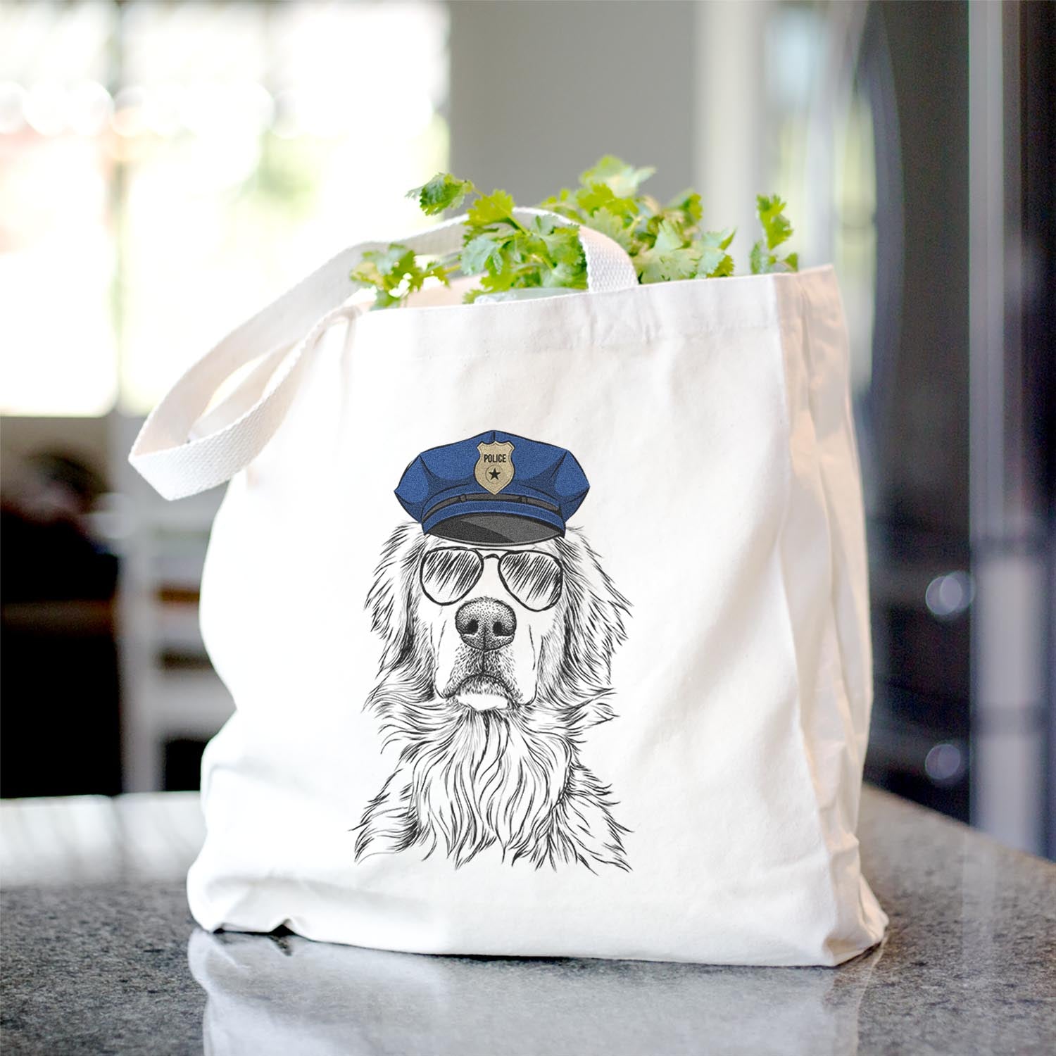 Jake-aroni the Golden Retriever - Tote Bag