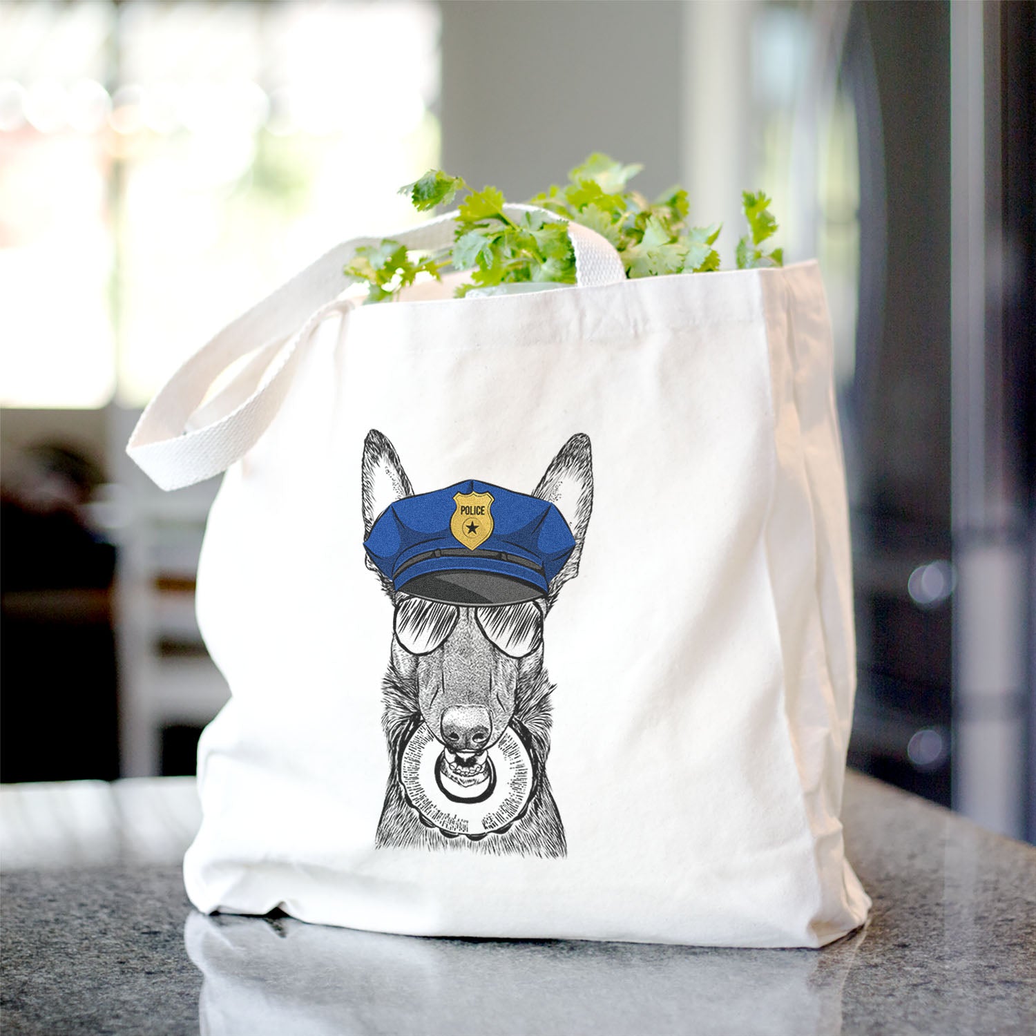 Juno the Belgian Malinois - Tote Bag