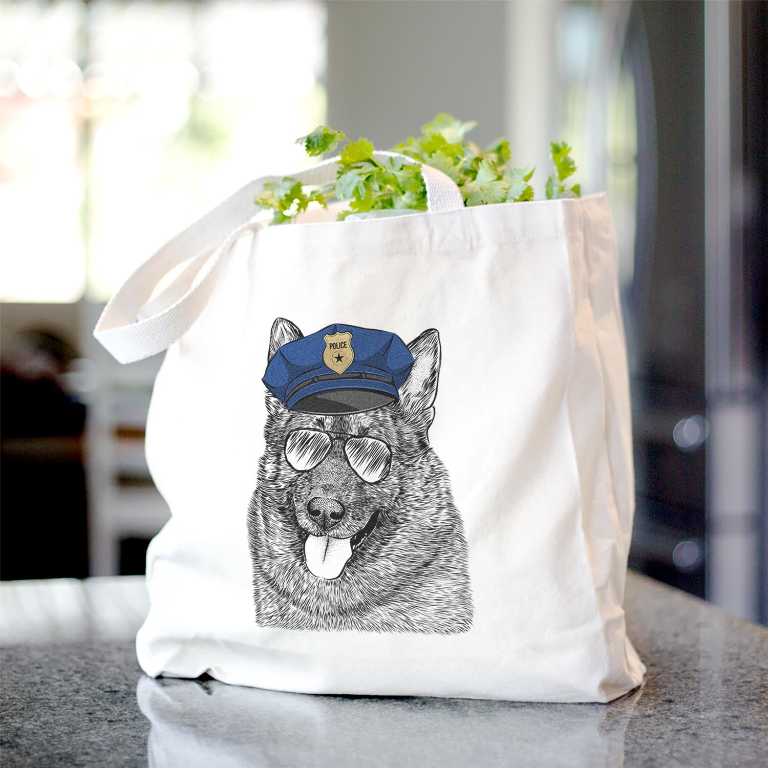 Kasia the Norwegian Elkhound - Tote Bag