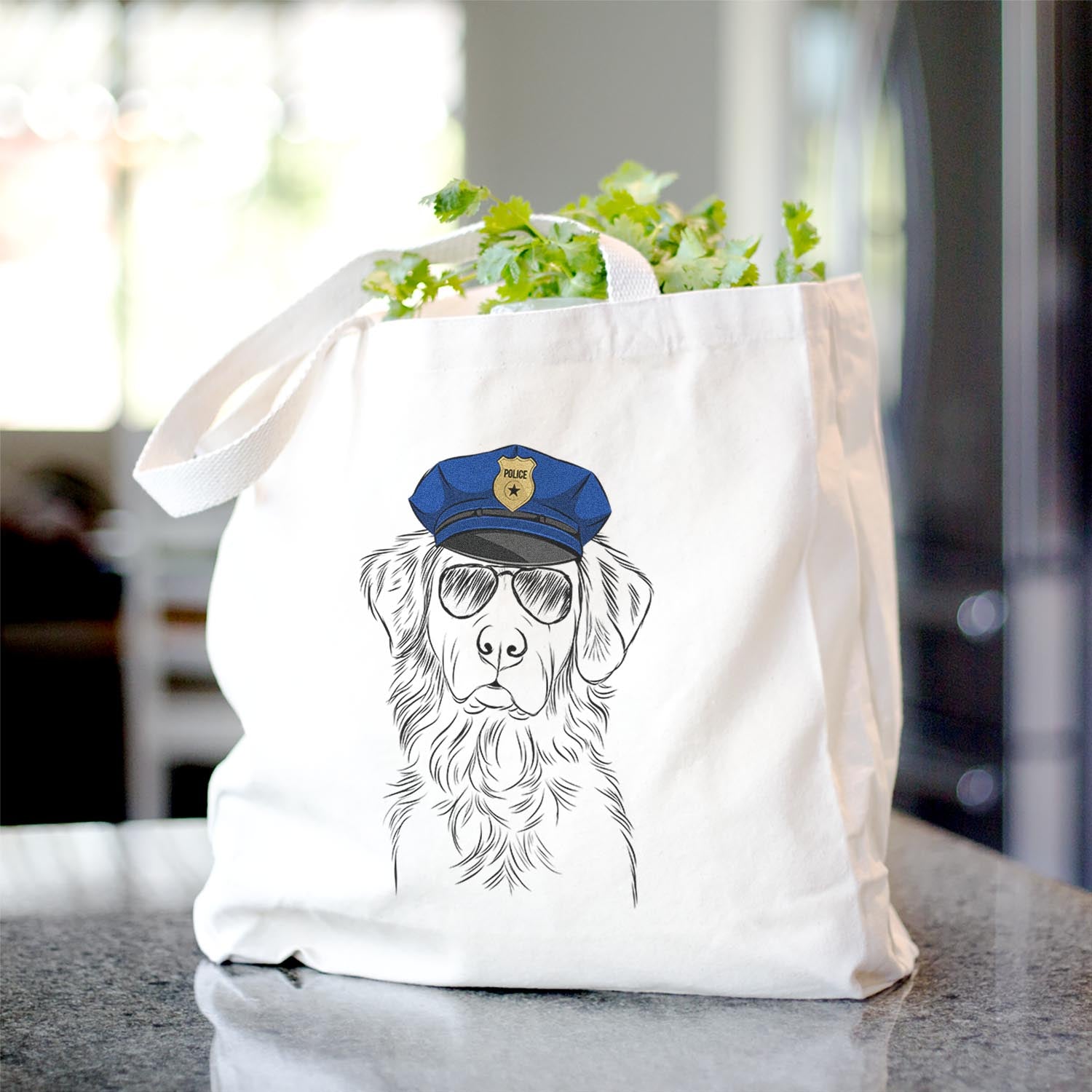 Linden the Golden Retriever - Tote Bag