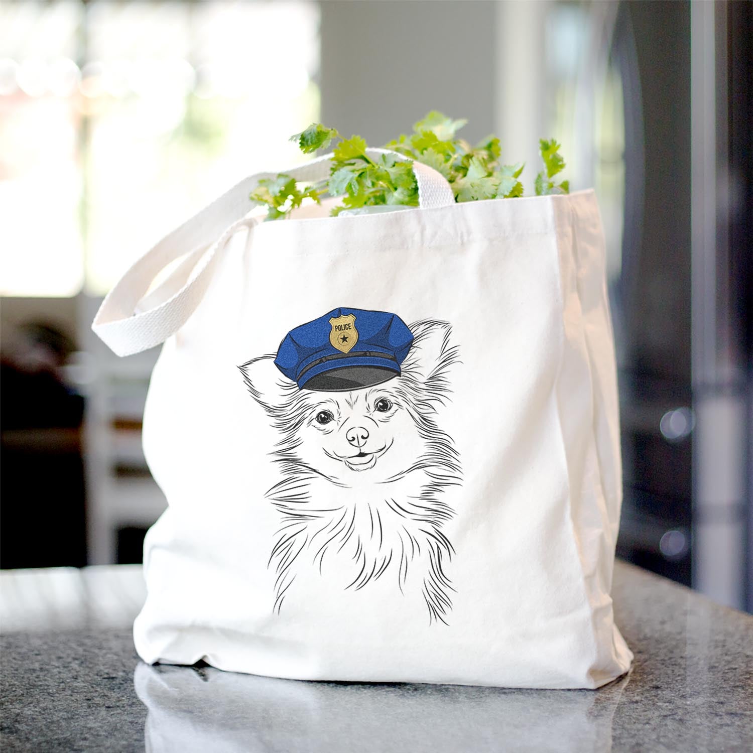 Marzi the Long Haired Chihuahua - Tote Bag