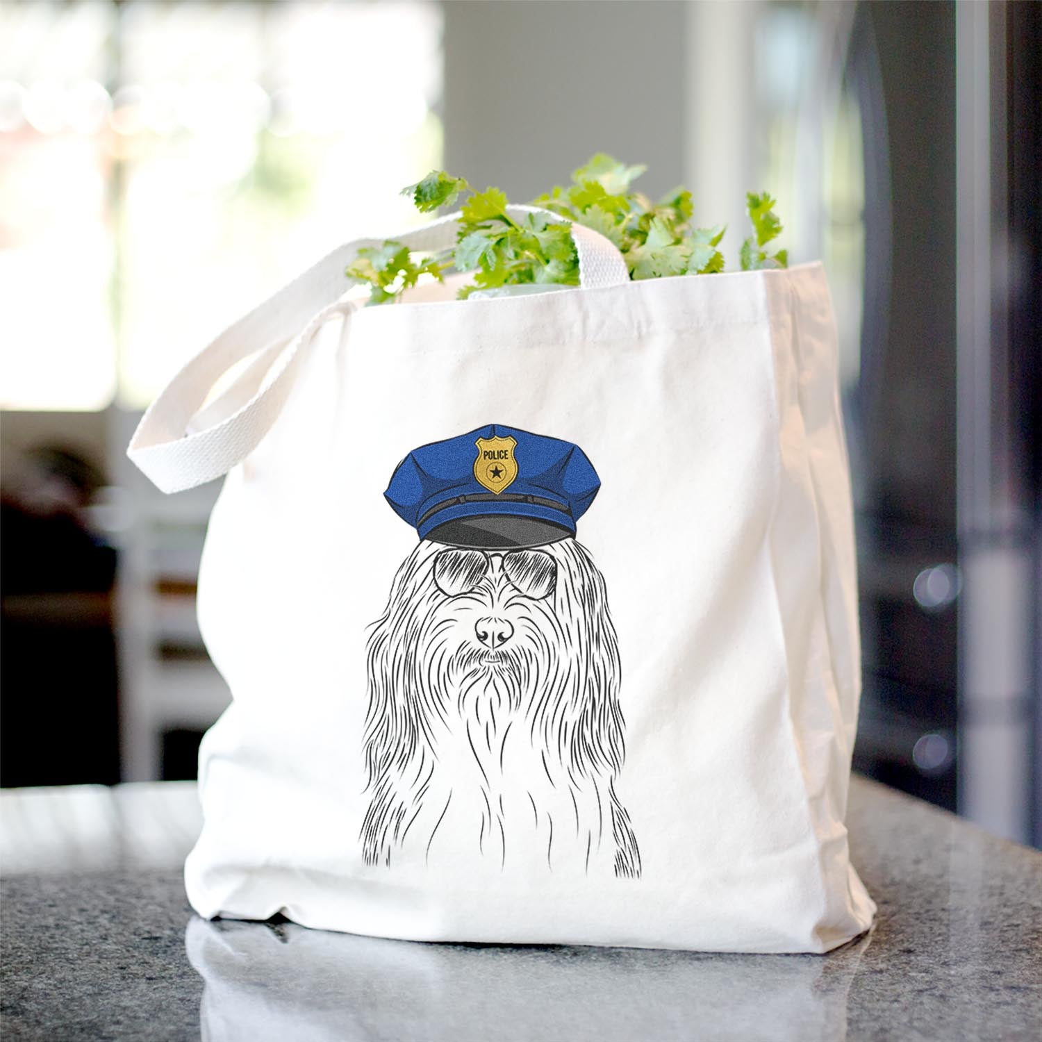 Murray the Bearded Collie - Tote Bag