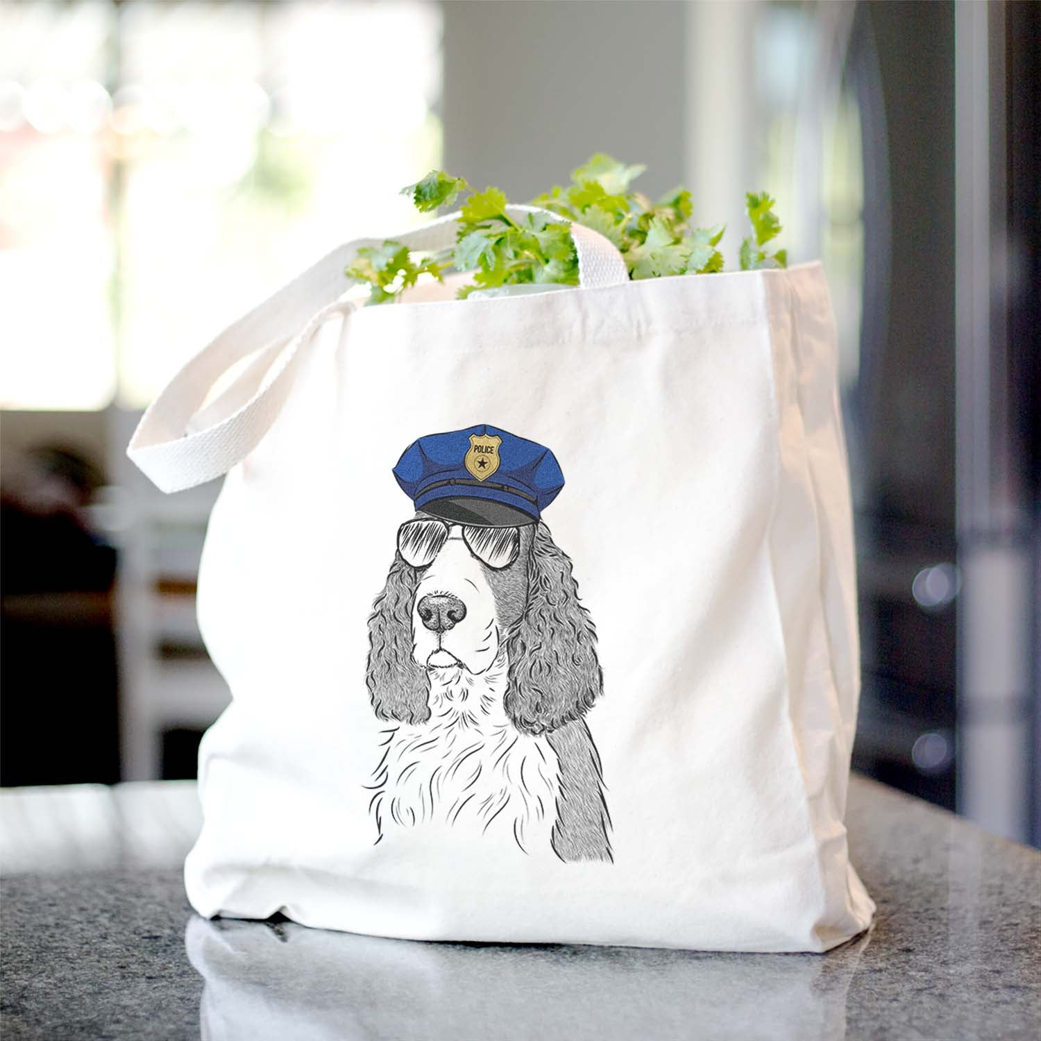 Quincy the English Springer Spaniel - Tote Bag