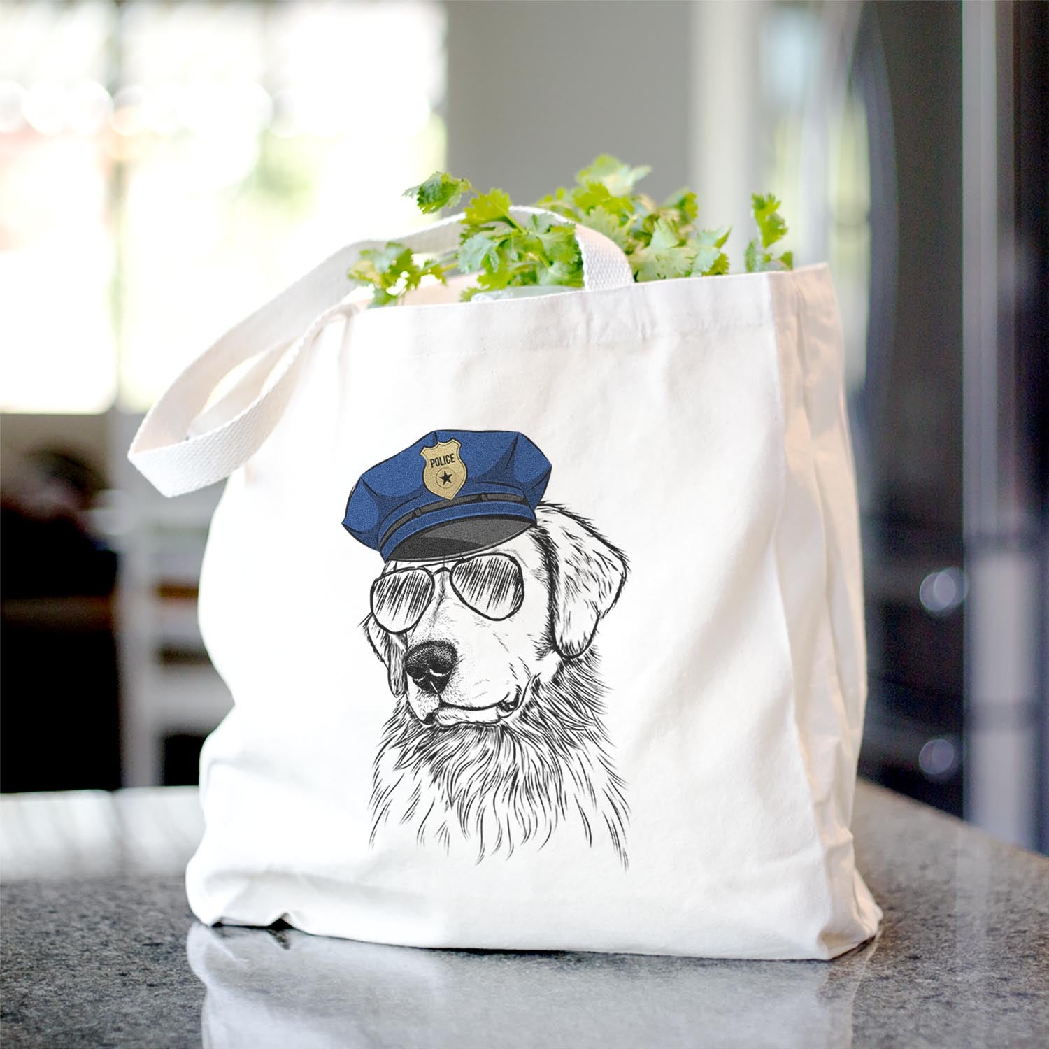 Quinn the Golden Retriever - Tote Bag