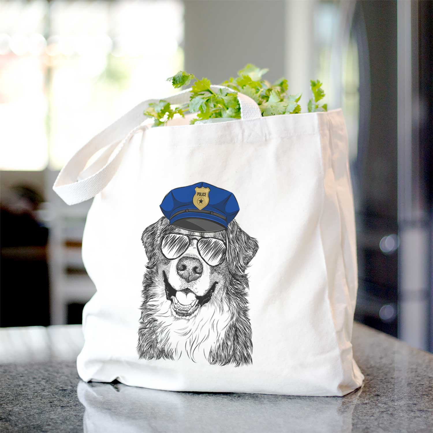 Eiger the Bernese Mountain Dog - Tote Bag