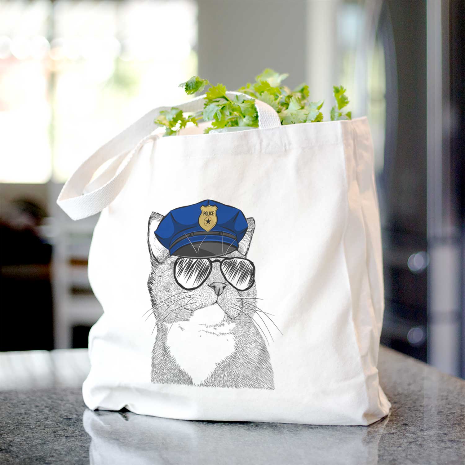 Gizmo the Grey Cat - Tote Bag