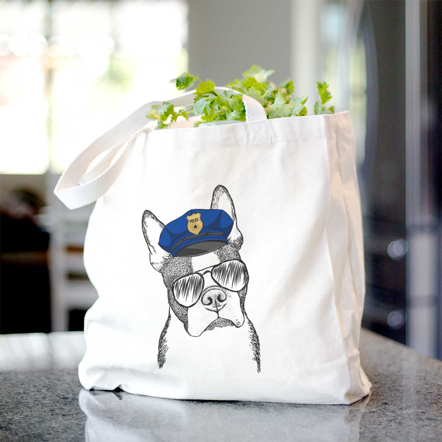 Samuel the Boston Terrier - Tote Bag