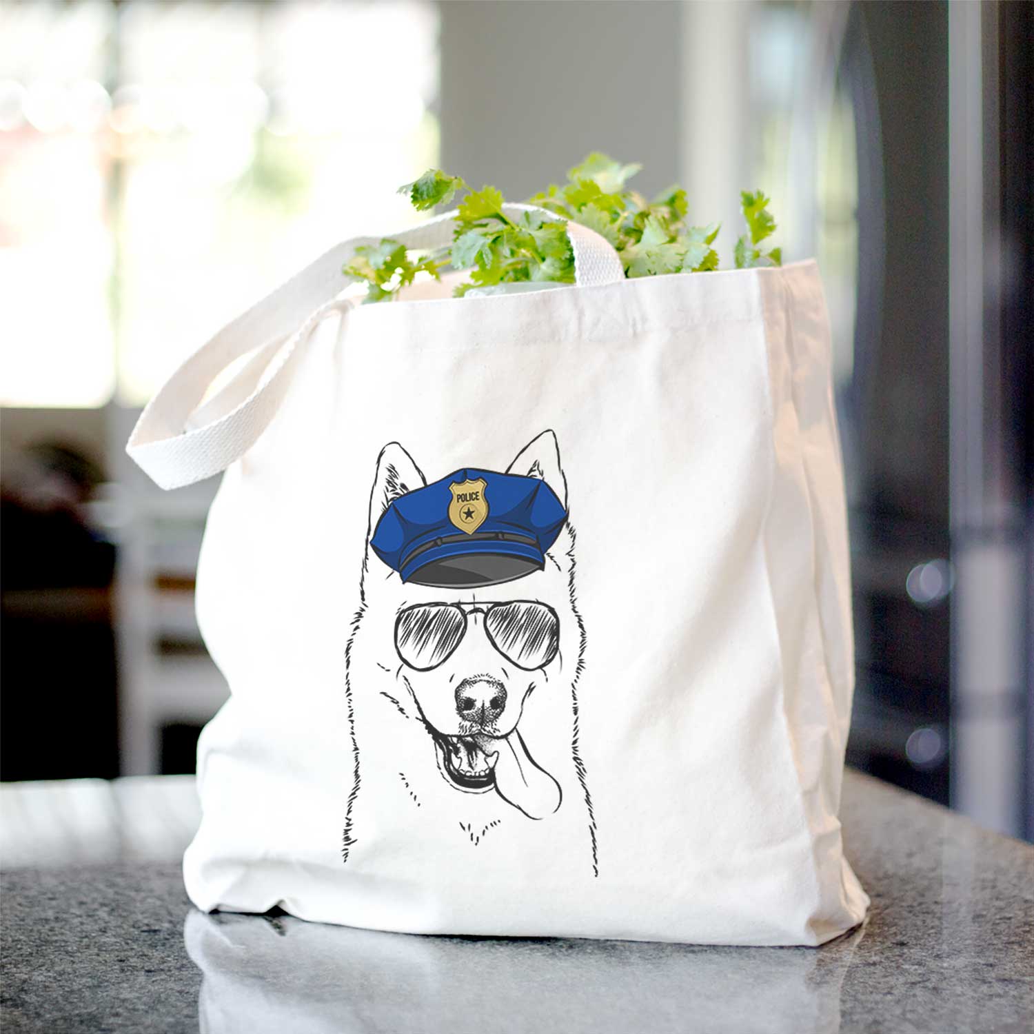 Sinatra the Siberian Husky - Tote Bag