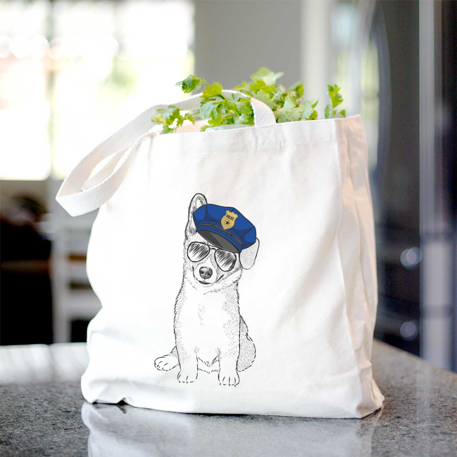 Toby the Corgi Puppy - Tote Bag