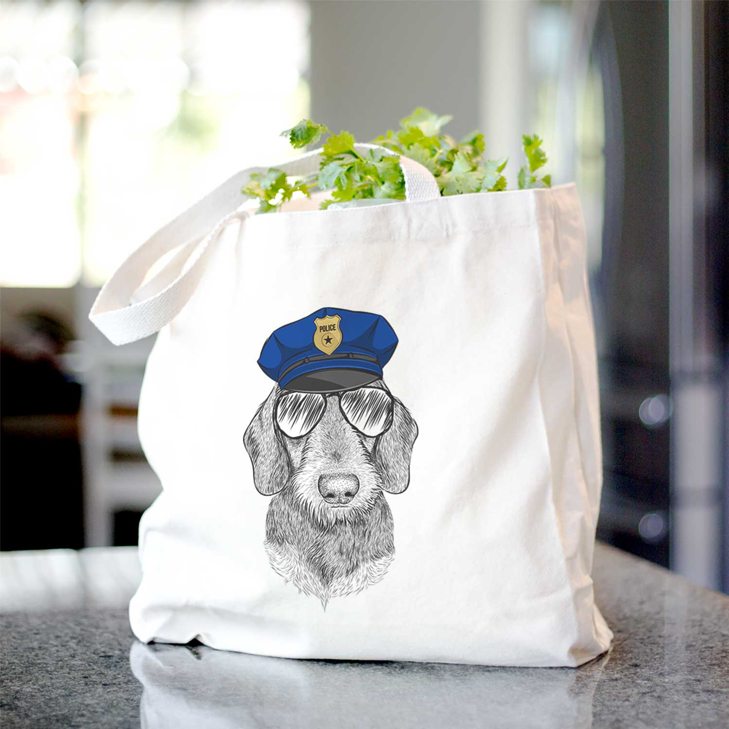 Truman the Wirehaired Dachshund - Tote Bag