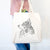 Profile Border Collie  - Tote Bag