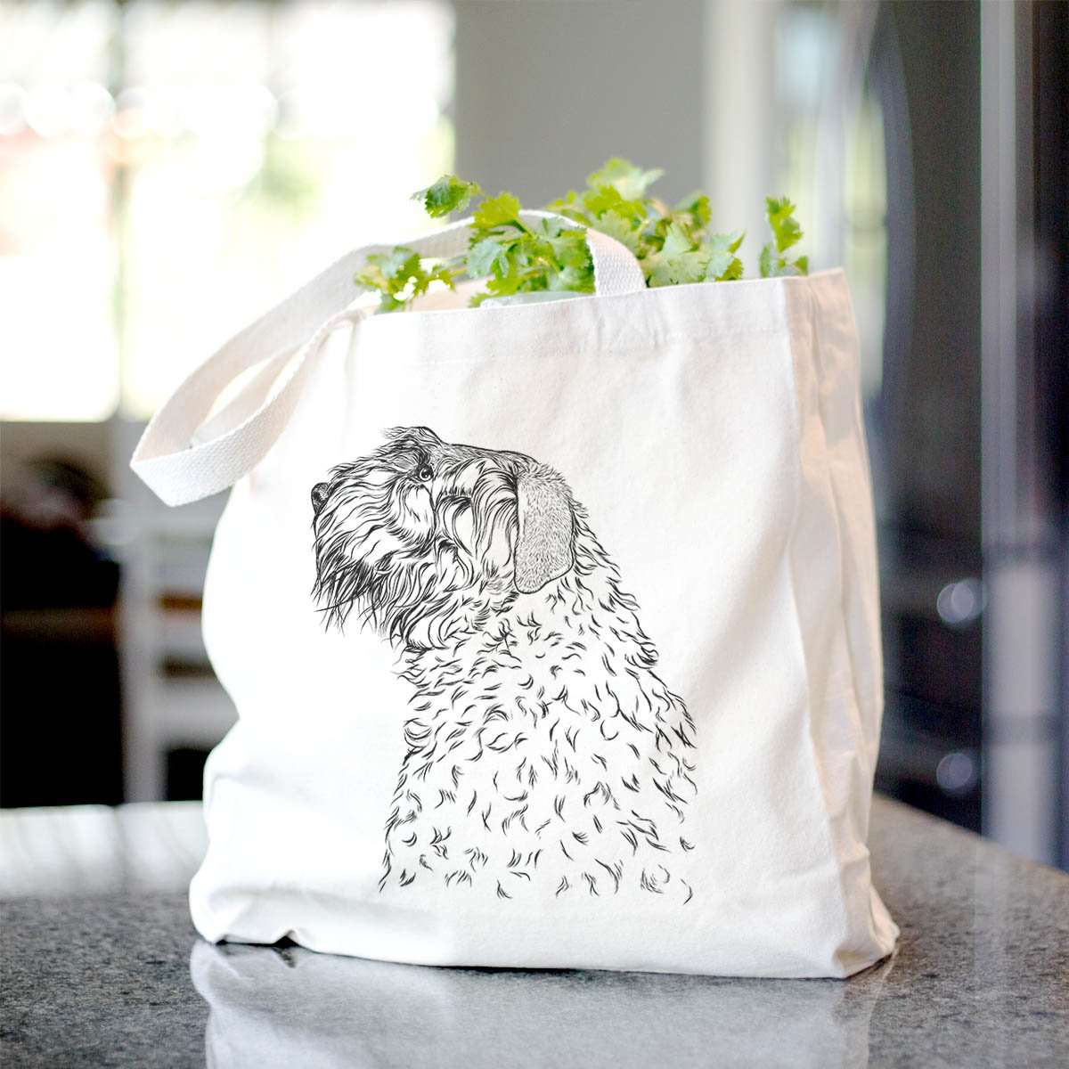 Profile Bouvier des Flandres  - Tote Bag