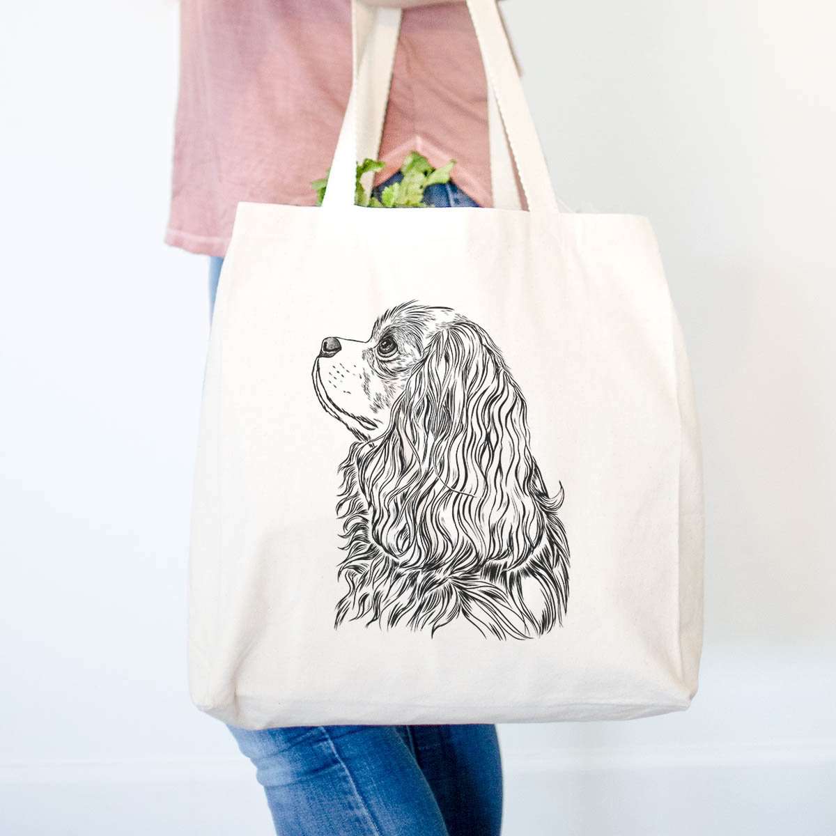 Profile Cavalier King Charles Spaniel  - Tote Bag