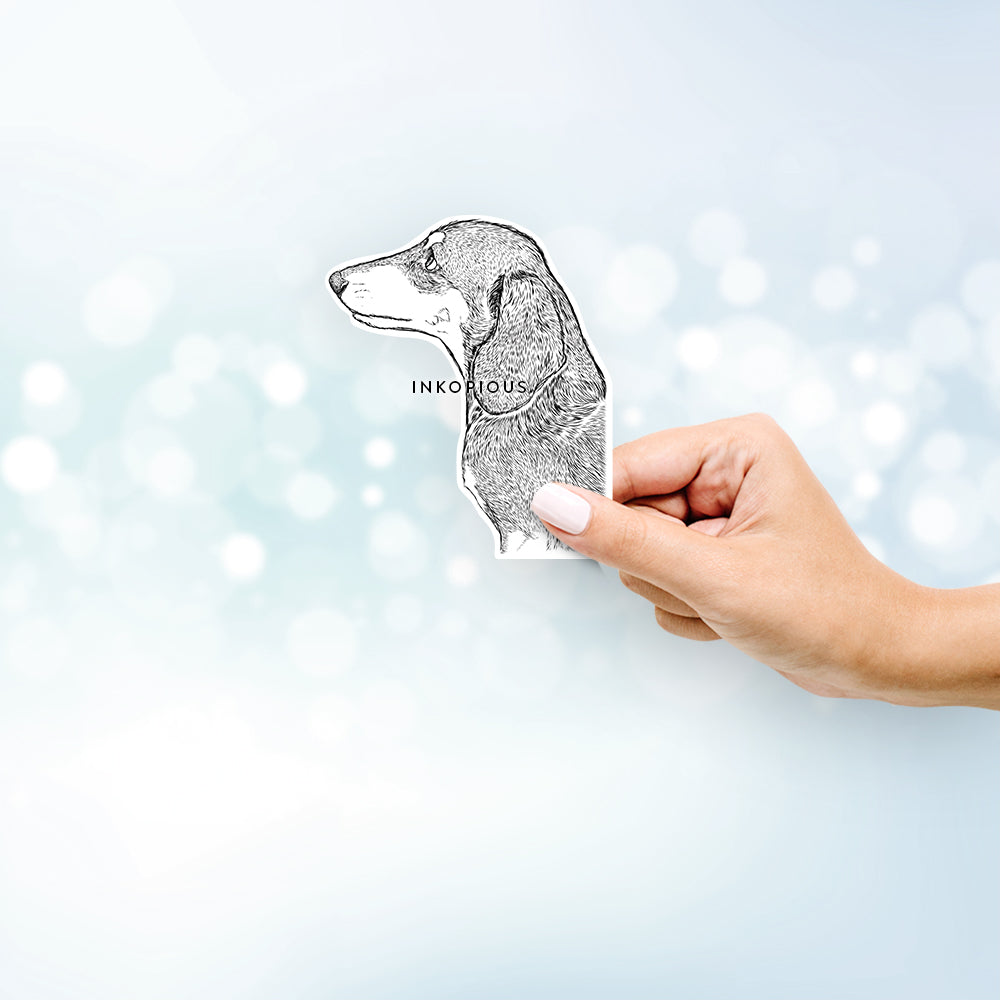 Profile Dachshund - Decal Sticker