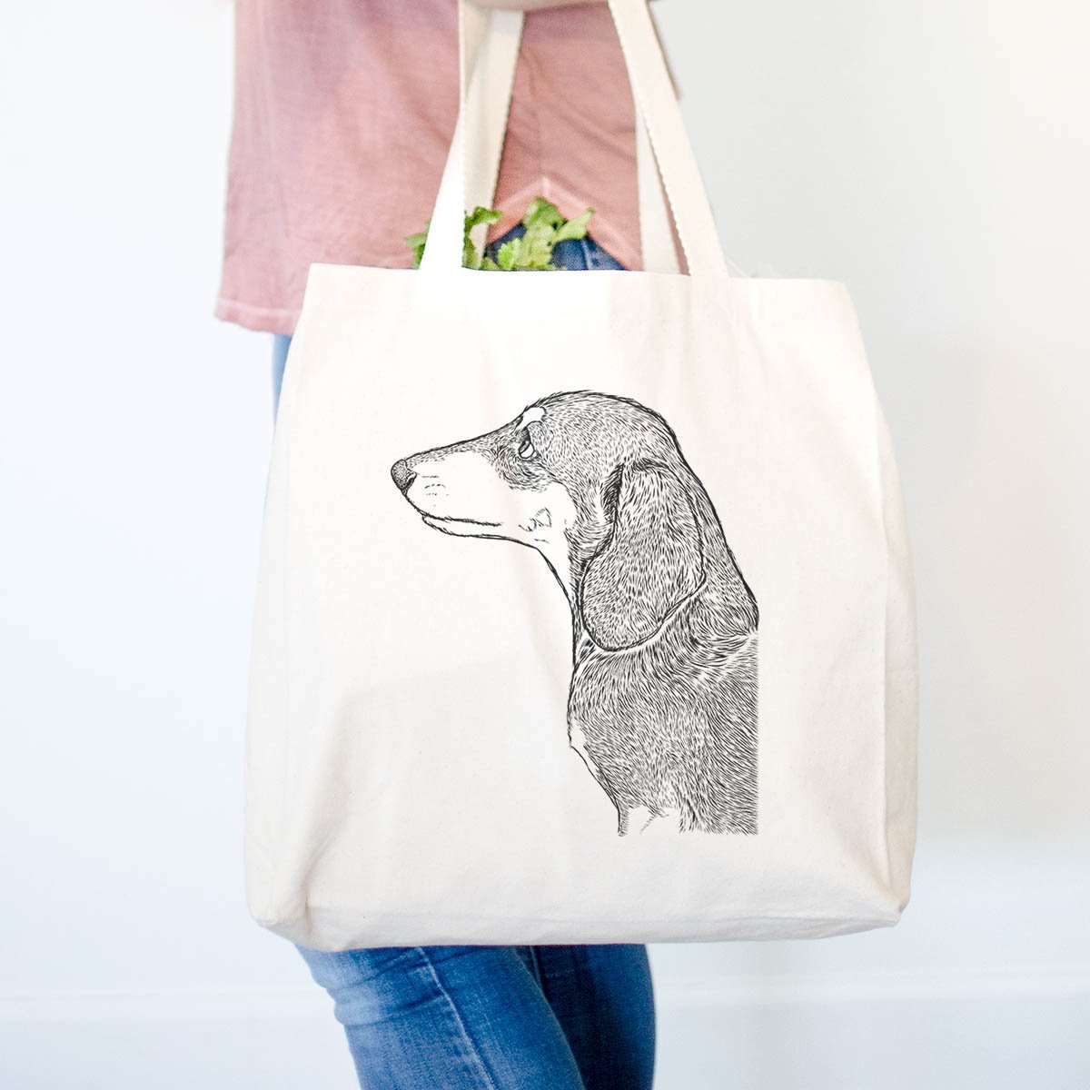 Profile Dachshund  - Tote Bag