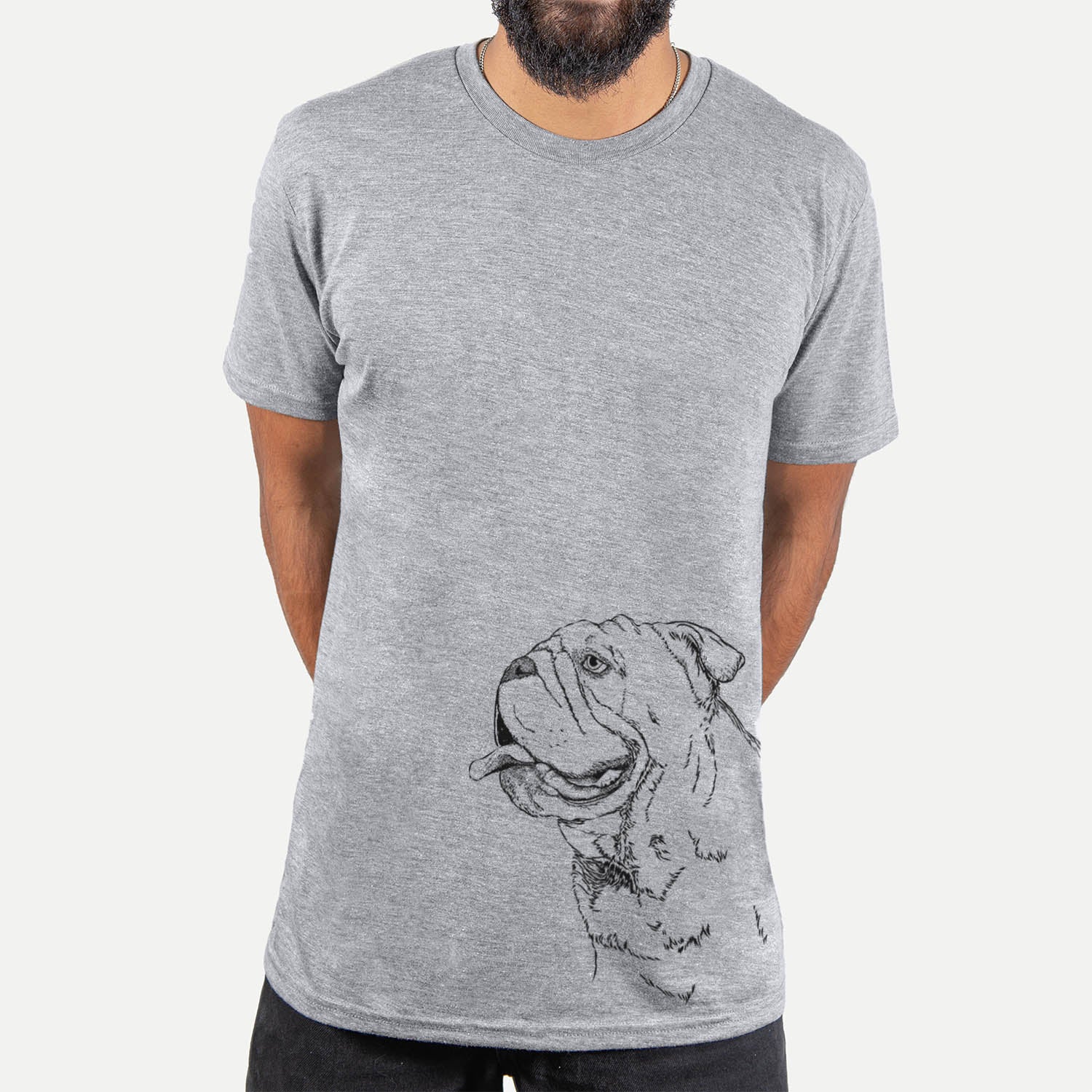 Profile English Bulldog  - Unisex Crewneck