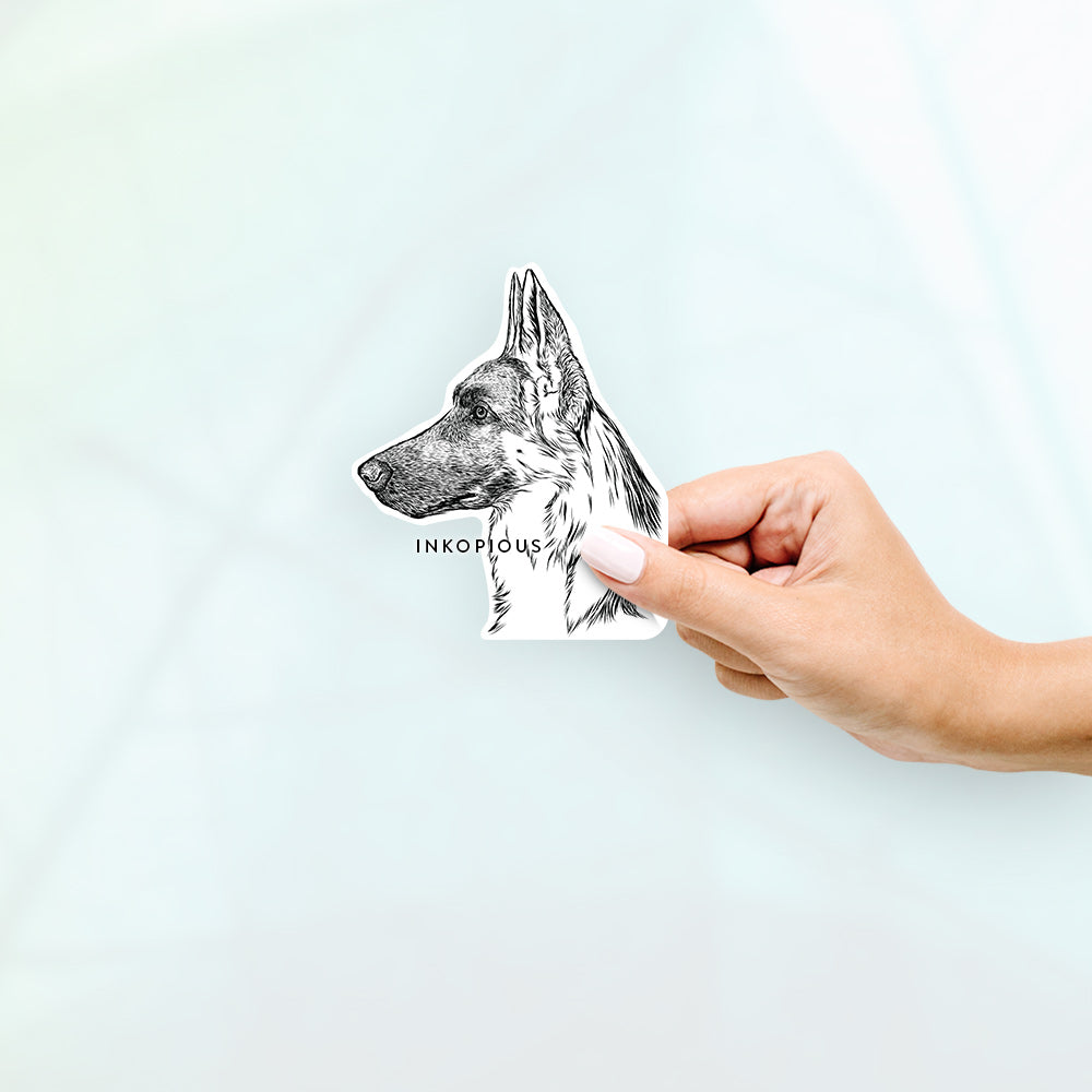 Profile German Shepherd - Decal Sticker