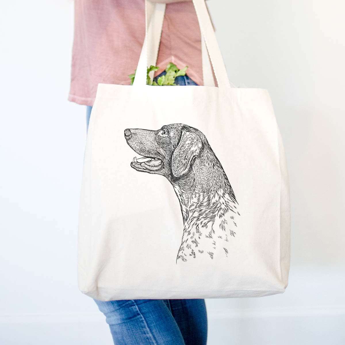 Profile German Shorthaired Pointer  - Tote Bag