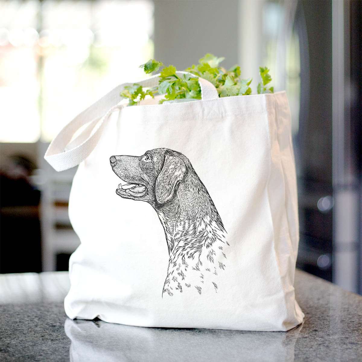 Profile German Shorthaired Pointer  - Tote Bag