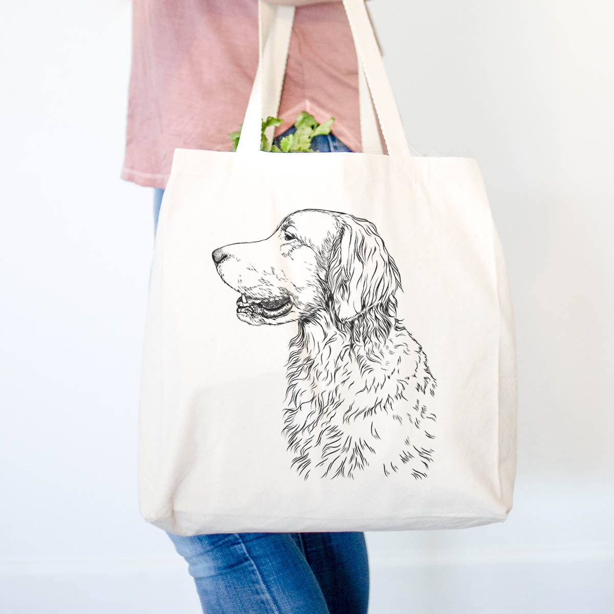 Profile Golden Retriever  - Tote Bag