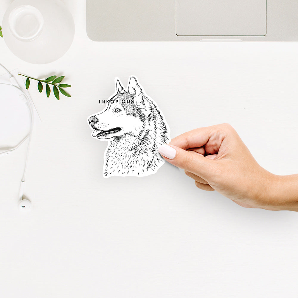 Profile Siberian Husky - Decal Sticker