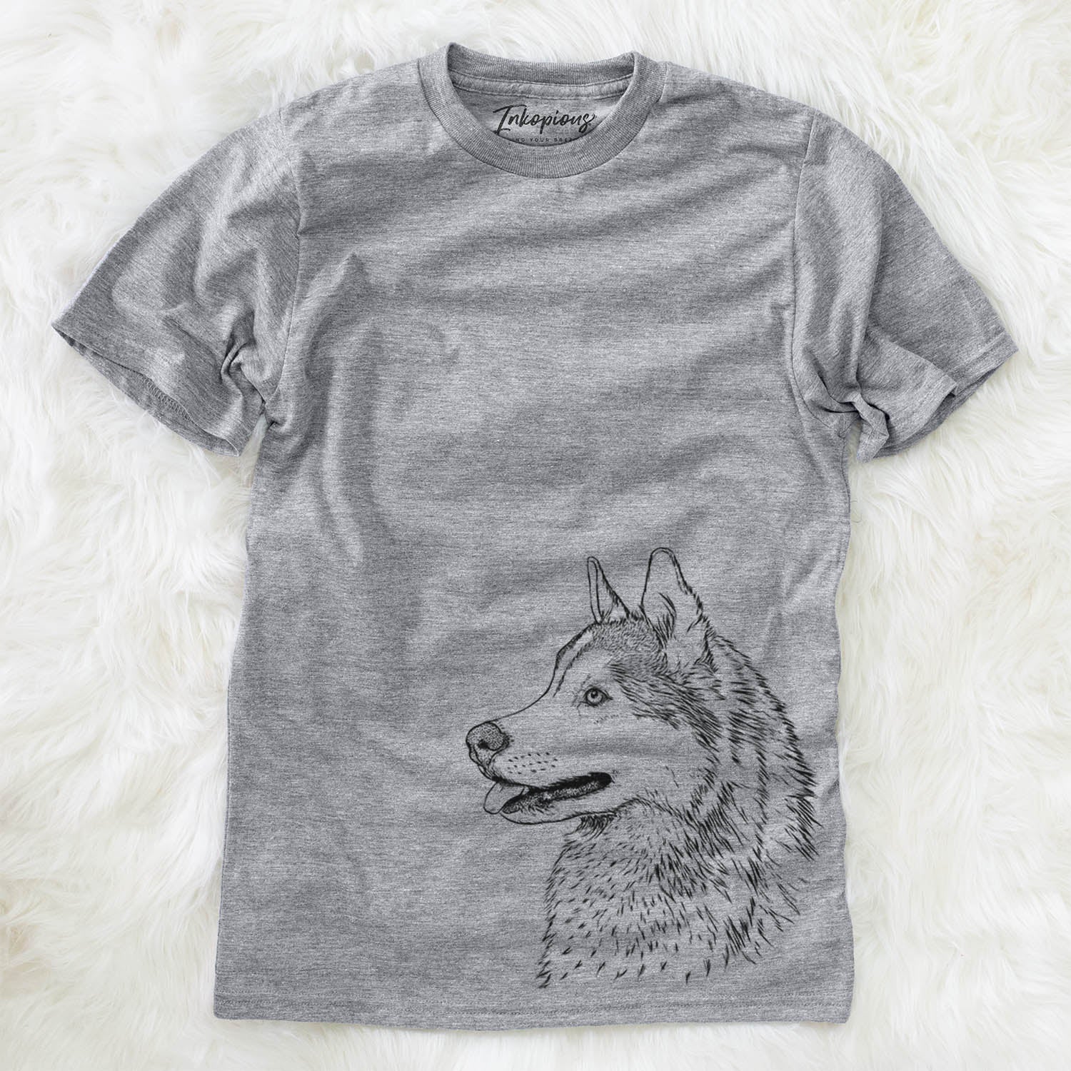 Profile Siberian Husky  - Unisex Crewneck