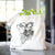 Profile Long Haired Chihuahua  - Tote Bag