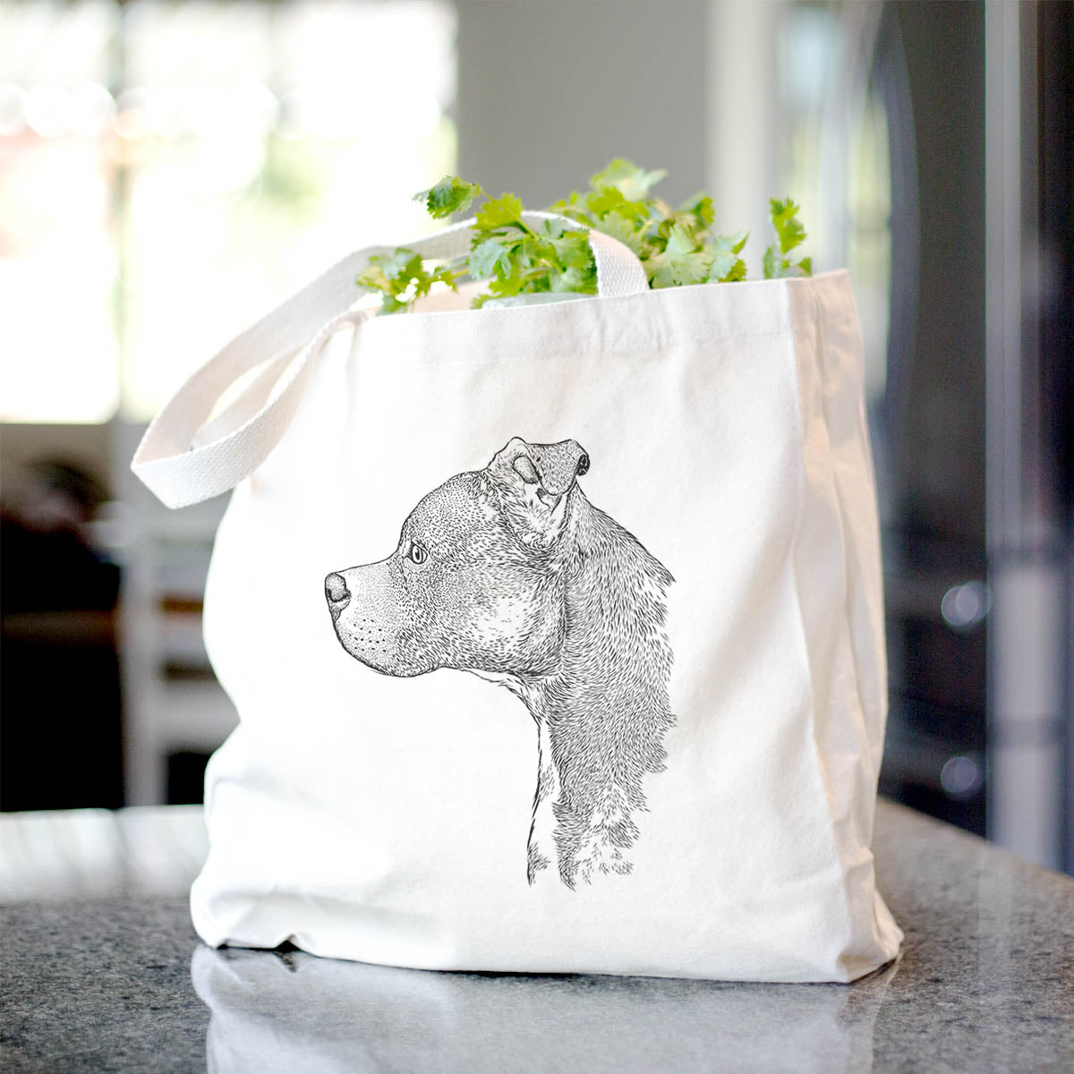 Profile Pitbull  - Tote Bag