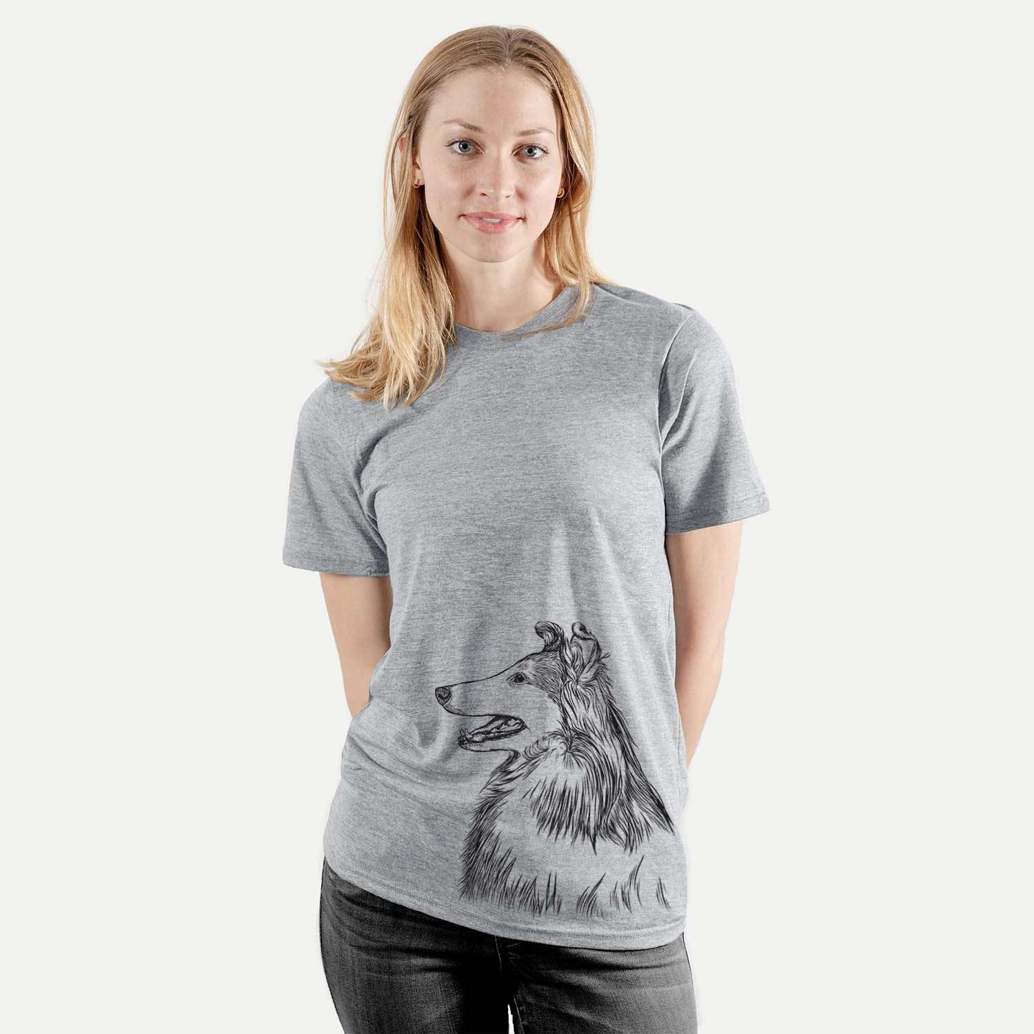 Profile Rough Collie  - Unisex Crewneck